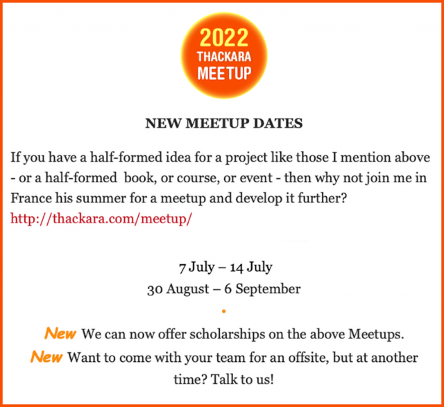 new meetup dates 2022